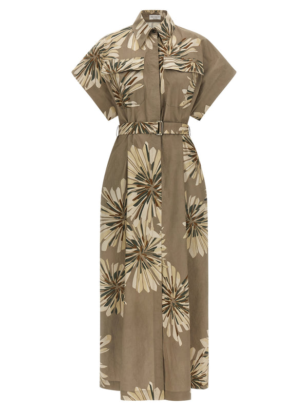 Brunello Cucinelli 100% cotton dress in beige