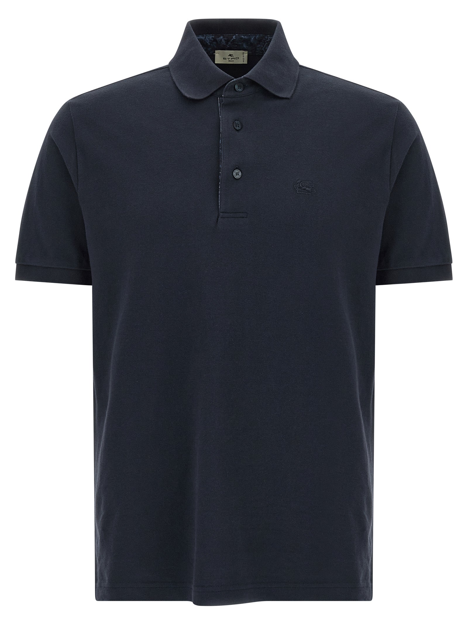 Etro 100% Cotton polo shirt in blue