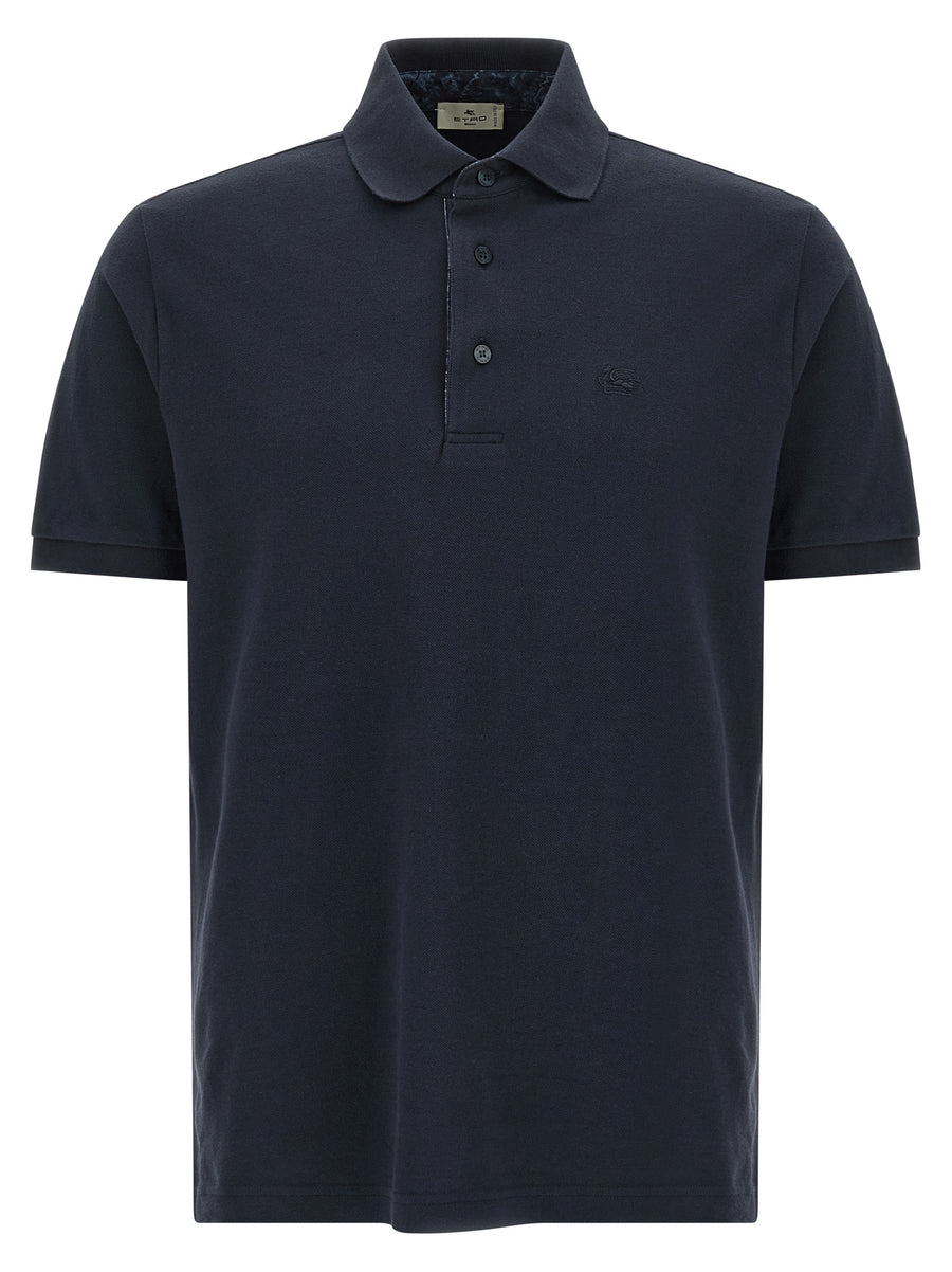 Etro 100% Cotton polo shirt in blue