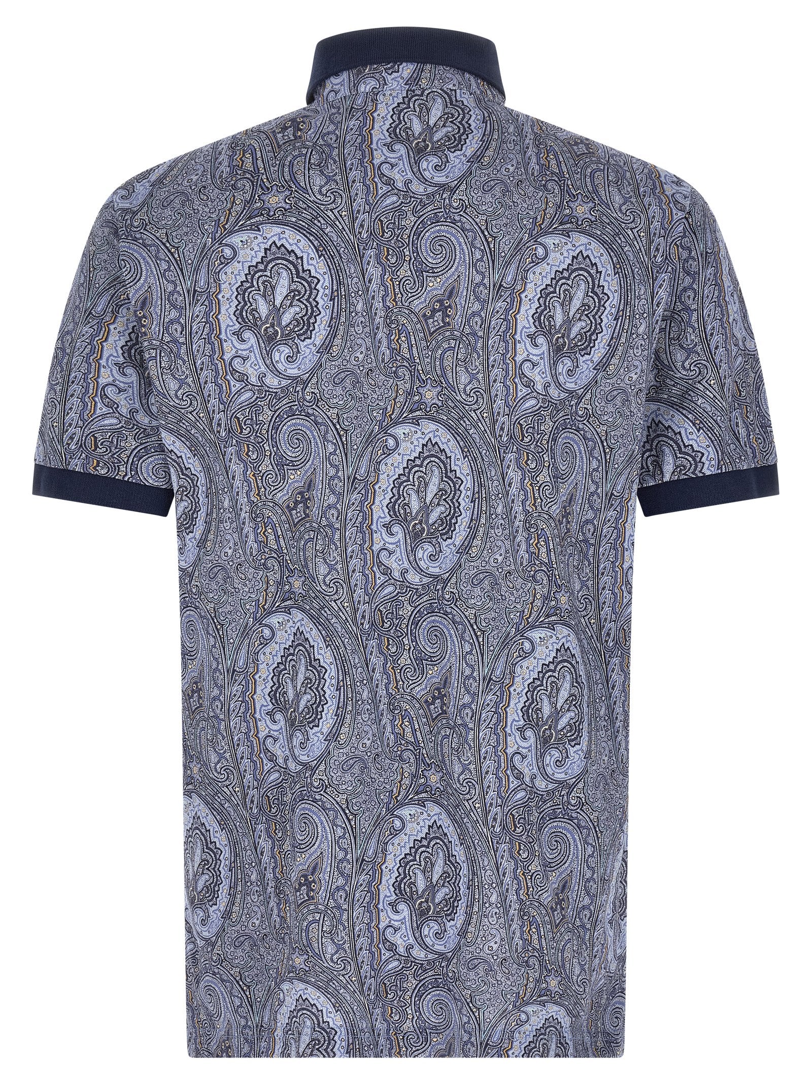 Etro 100% Cotton polo shirt in blue — view 2