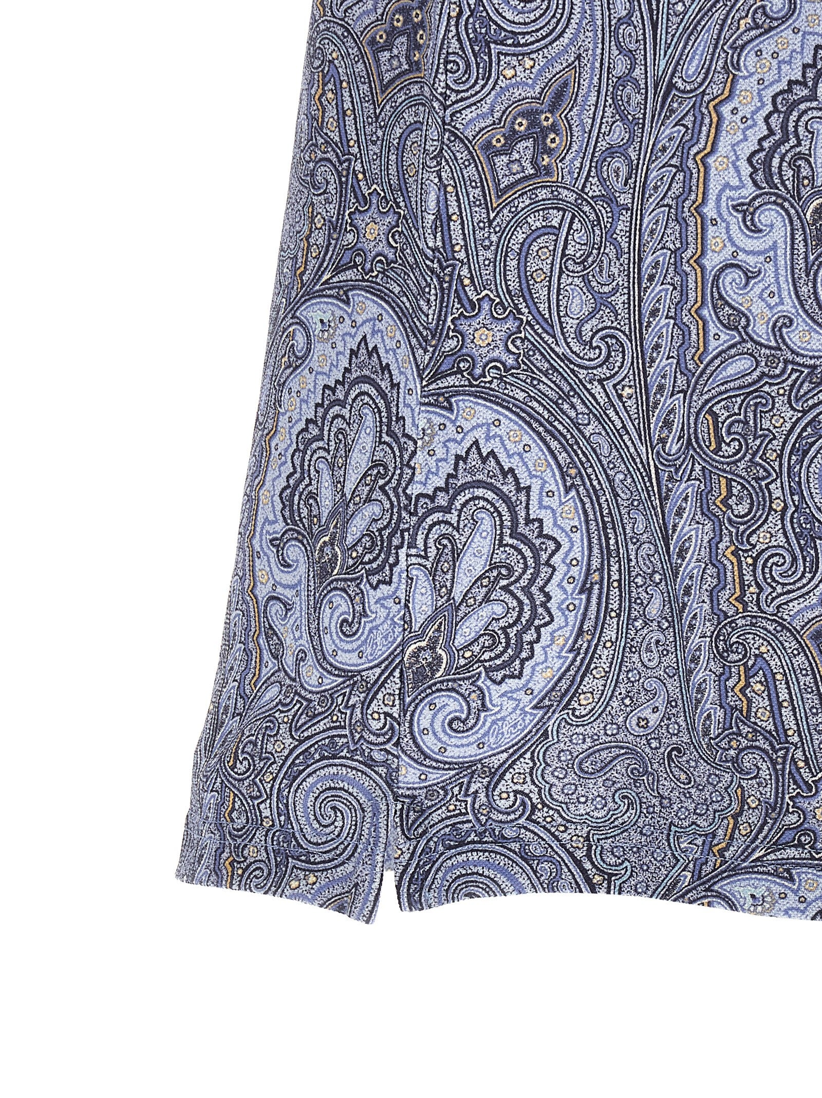Etro 100% Cotton polo shirt in blue — view 4