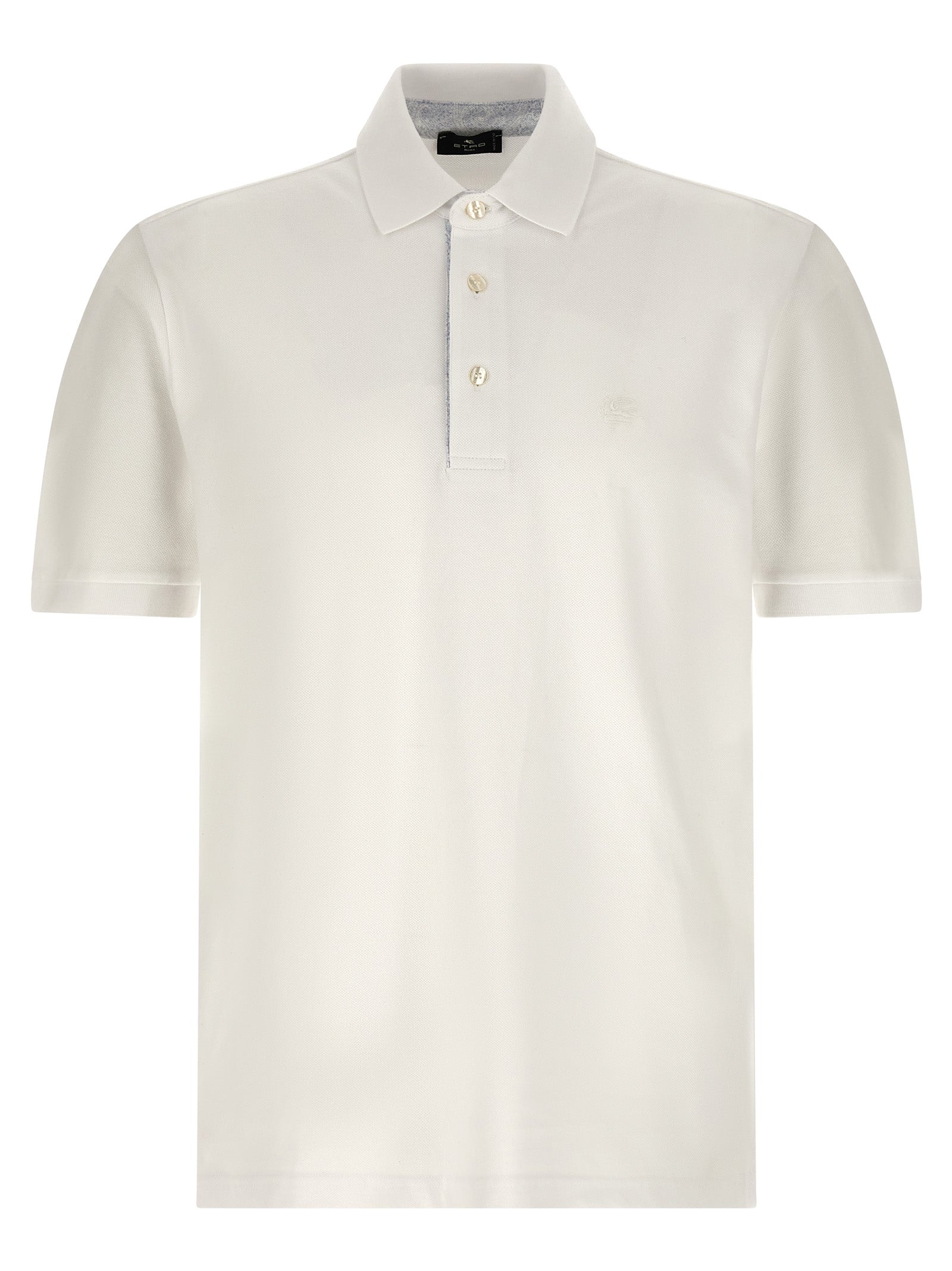 Etro 100% Cotton polo shirt in white