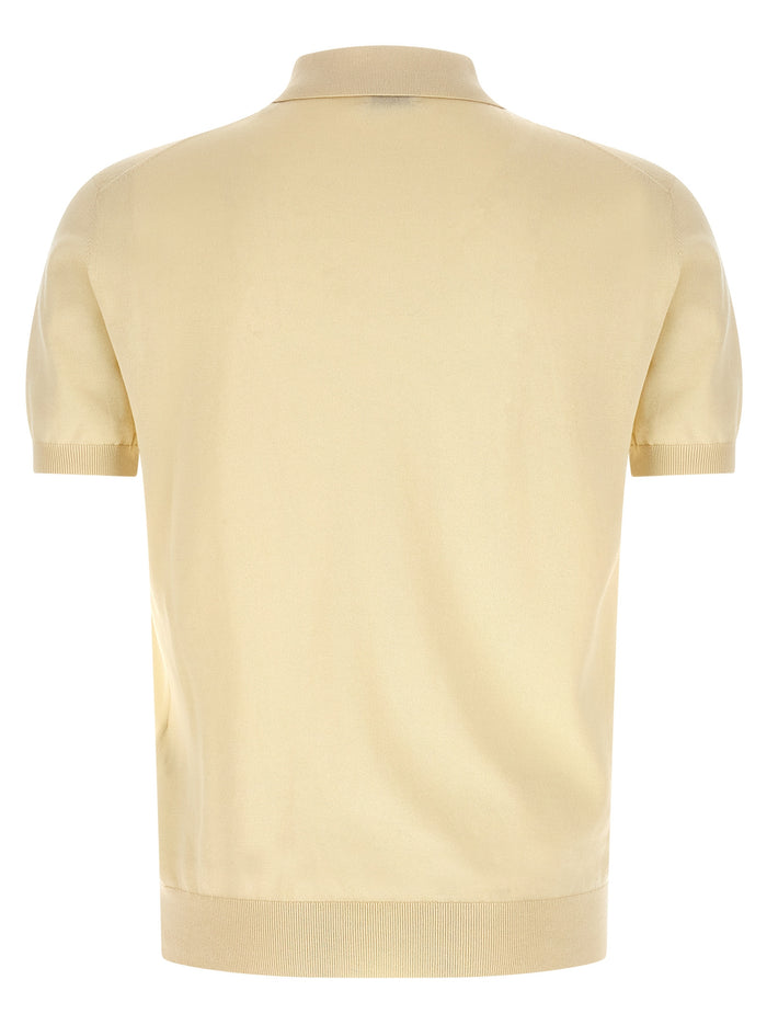 Etro 100% cotton polo shirt in beige — view 2