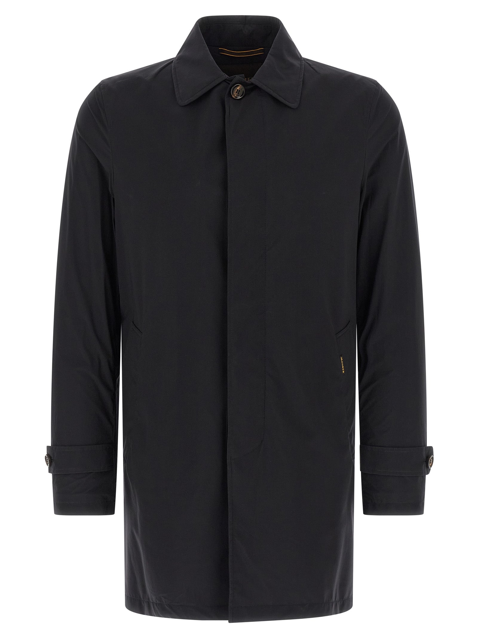 Moorer 68% Polyamide trench coat in black