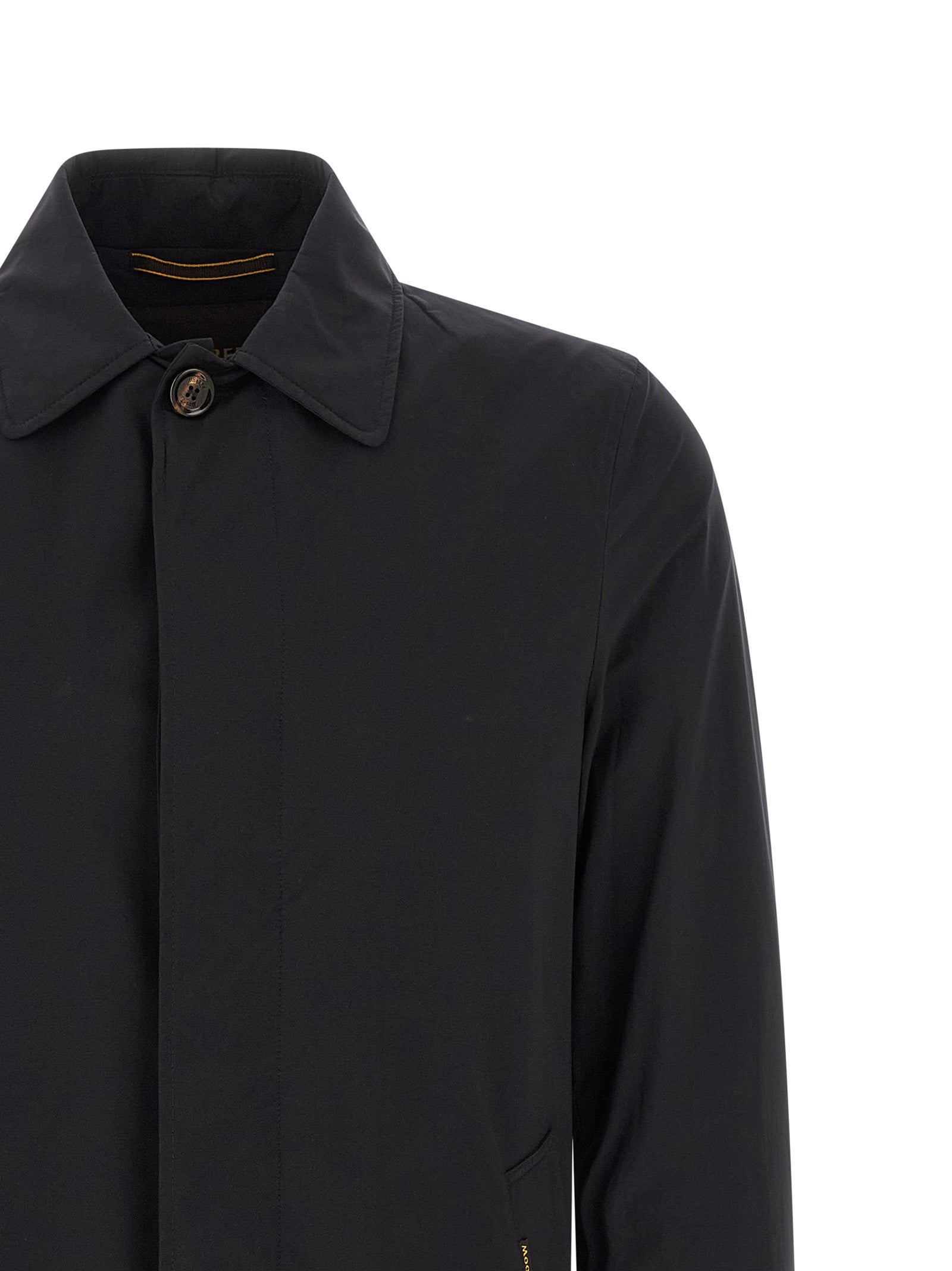 Moorer 68% Polyamide trench coat in black — view 3