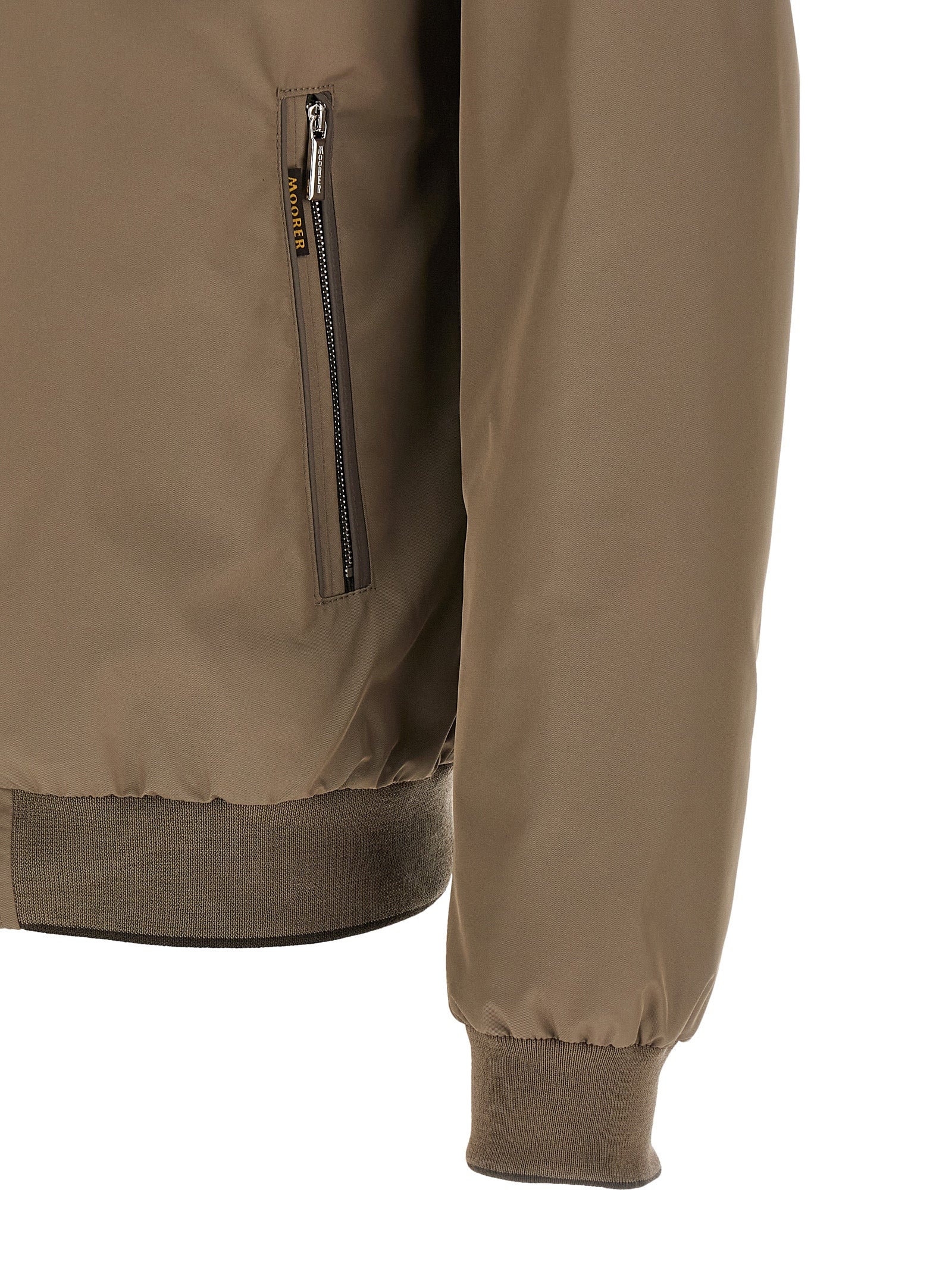 Moorer 100% Polyester jacket in beige — view 4