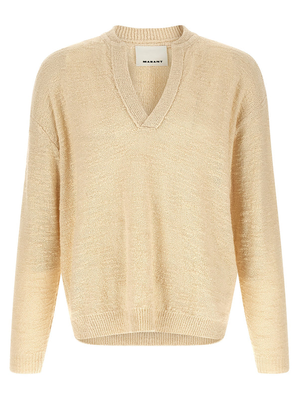 Marant 74% cotton sweater in beige