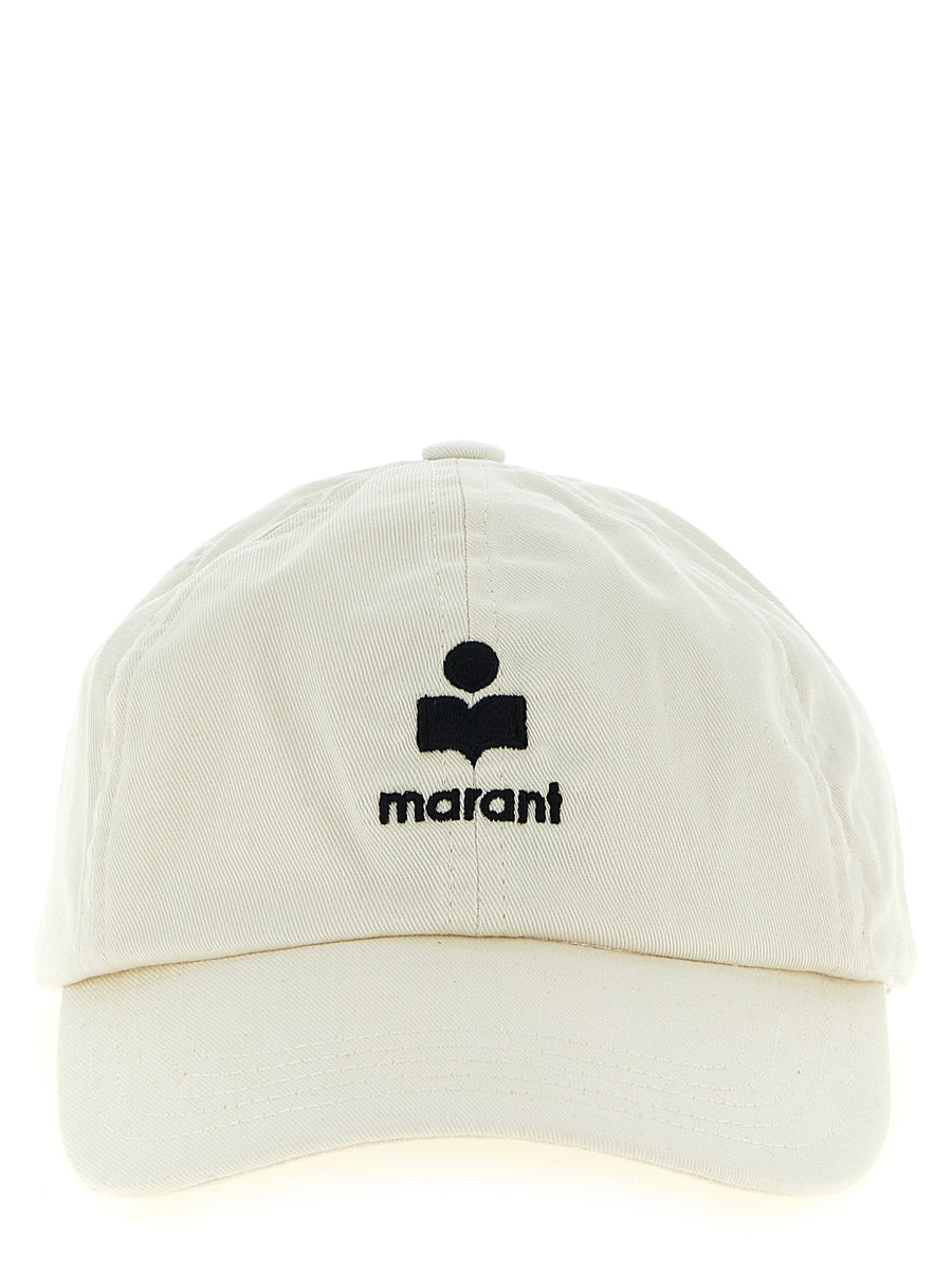 Isabel Marant IS327286BM 100% cotton baseball cap in beige