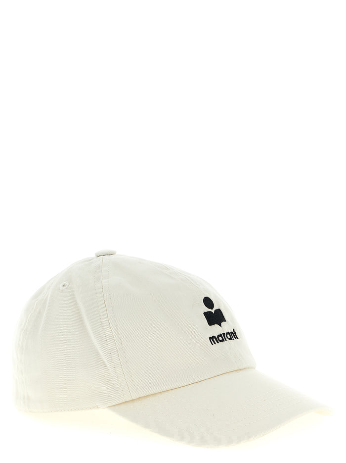 Isabel Marant IS327286BM 100% cotton baseball cap in beige — view 2