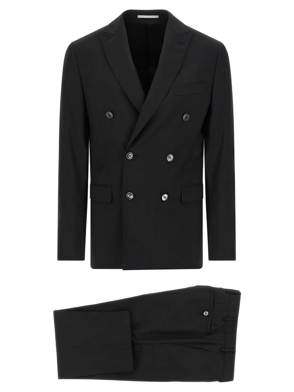 Pal Zileri 100% wool; viscose lining suit in black