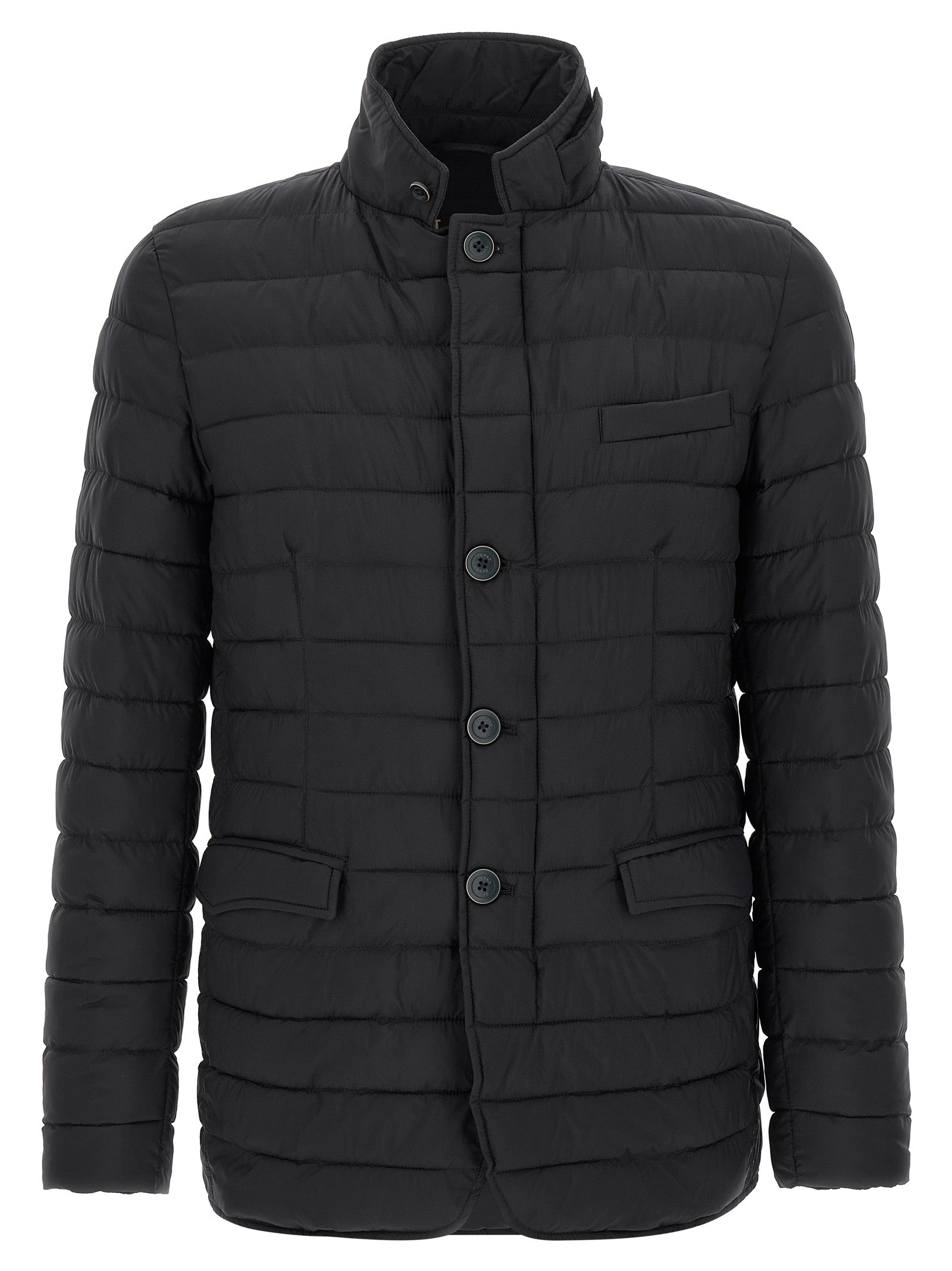 Herno 100% polyamide down jacket in black