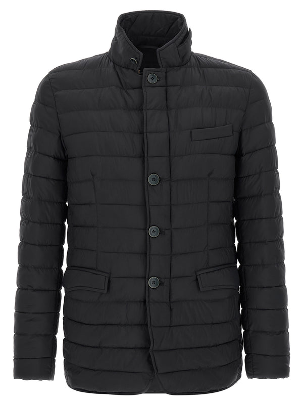 Herno 100% polyamide down jacket in black
