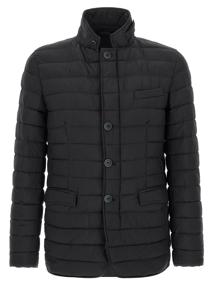 Herno 100% polyamide down jacket in black