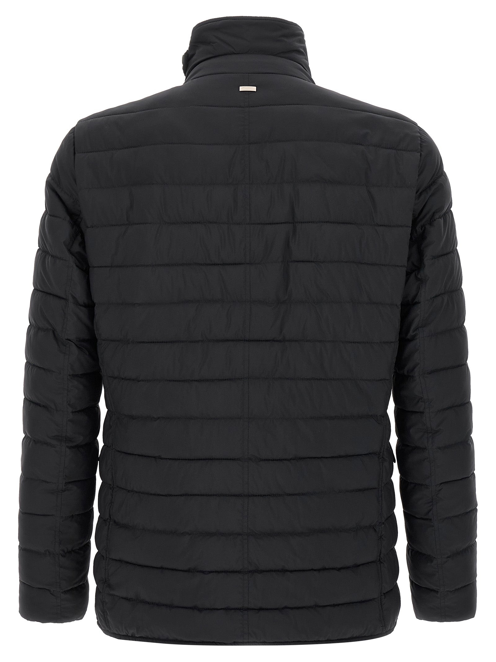 Herno 100% polyamide down jacket in black — view 2