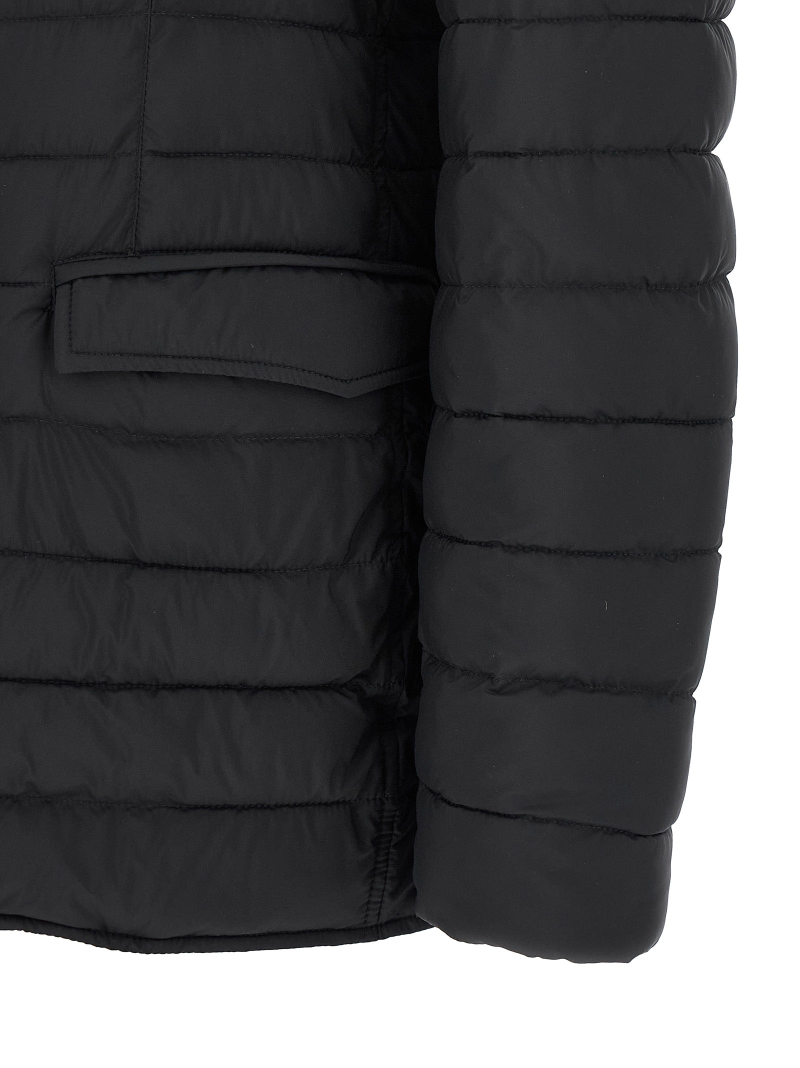 Herno 100% polyamide down jacket in black — view 4
