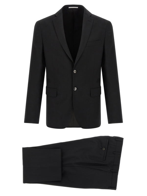 Pal Zileri 100% wool with viscose lining suit in black