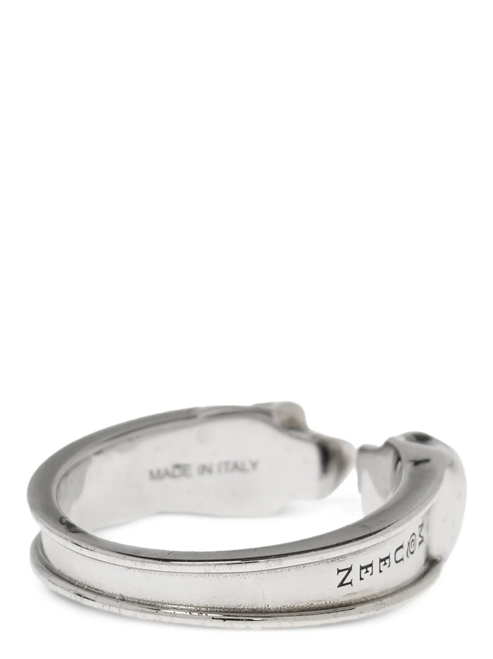 Alexander McQueen 100% steel cufflink in silver — view 2