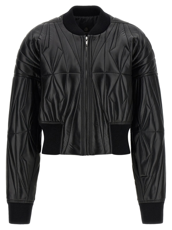 Rick Owens 100% lamb leather jacket in black