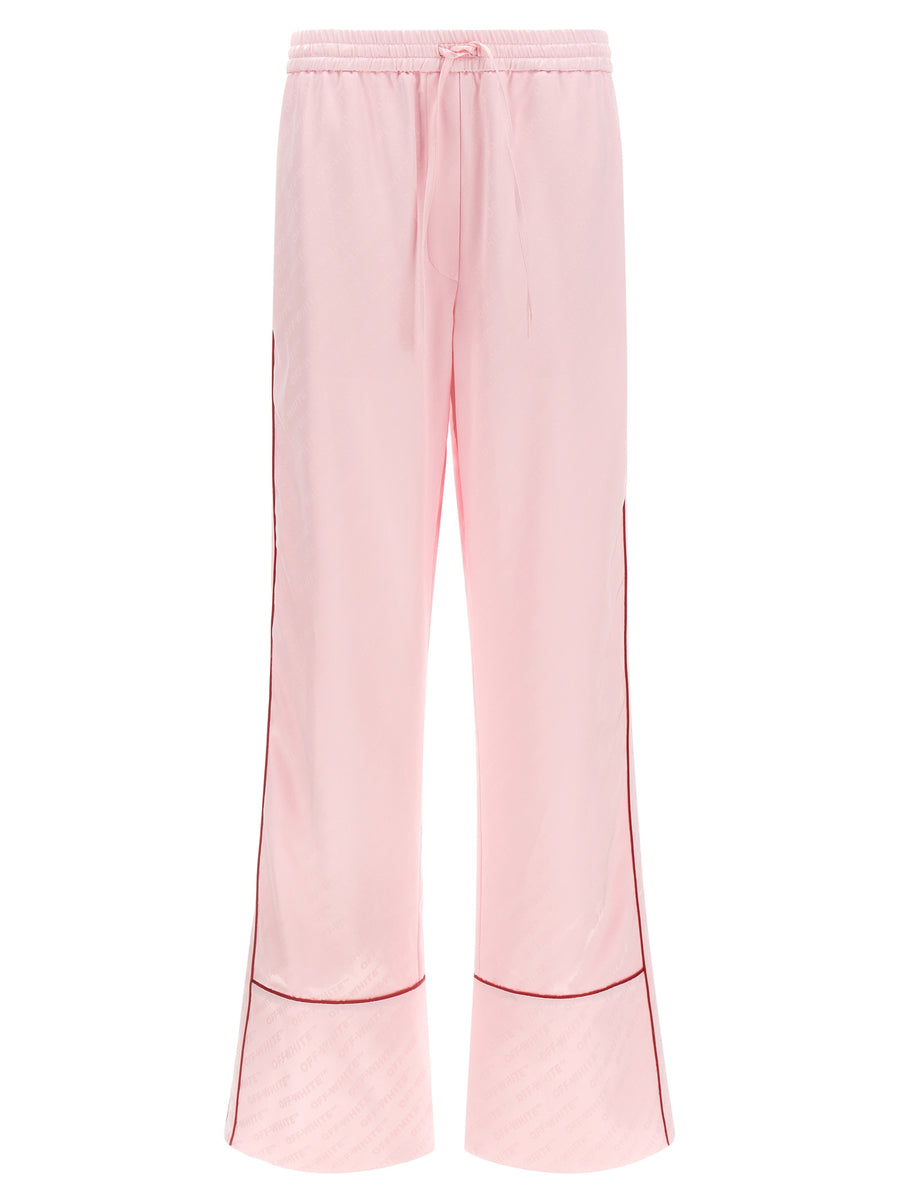 Off-White 64% viscose joggers in pink