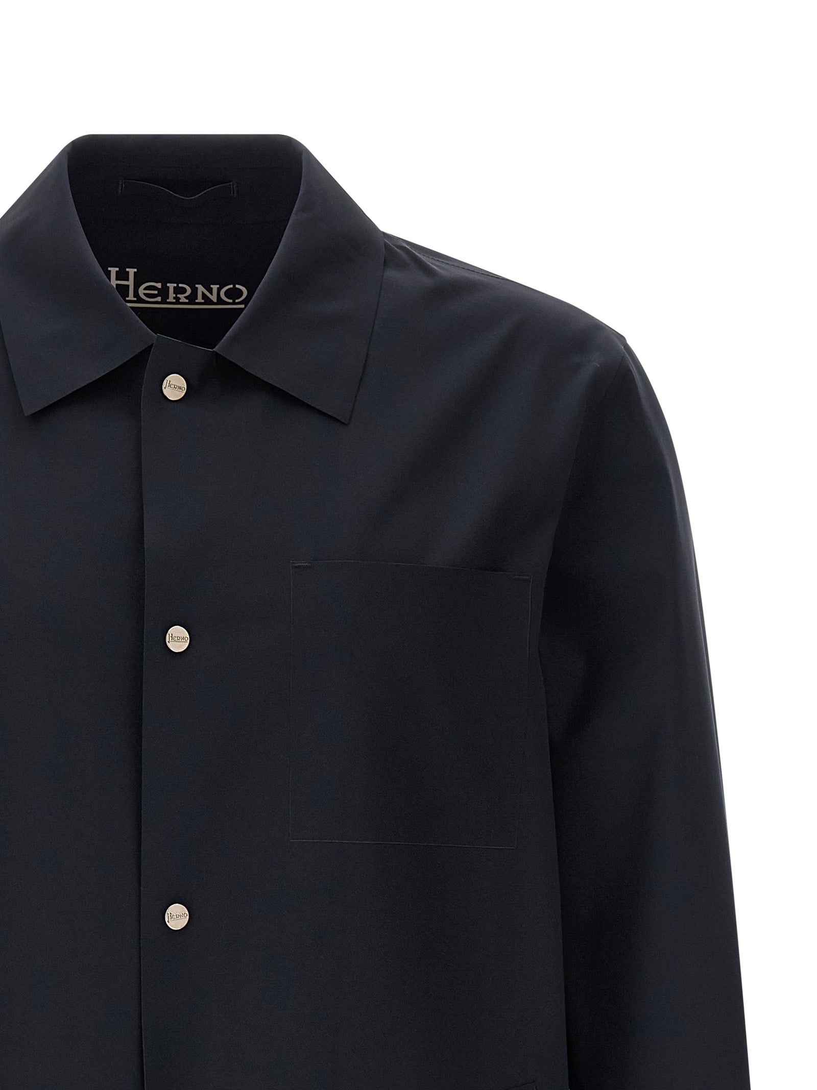 Herno 84% Polyamide jacket in black — view 3