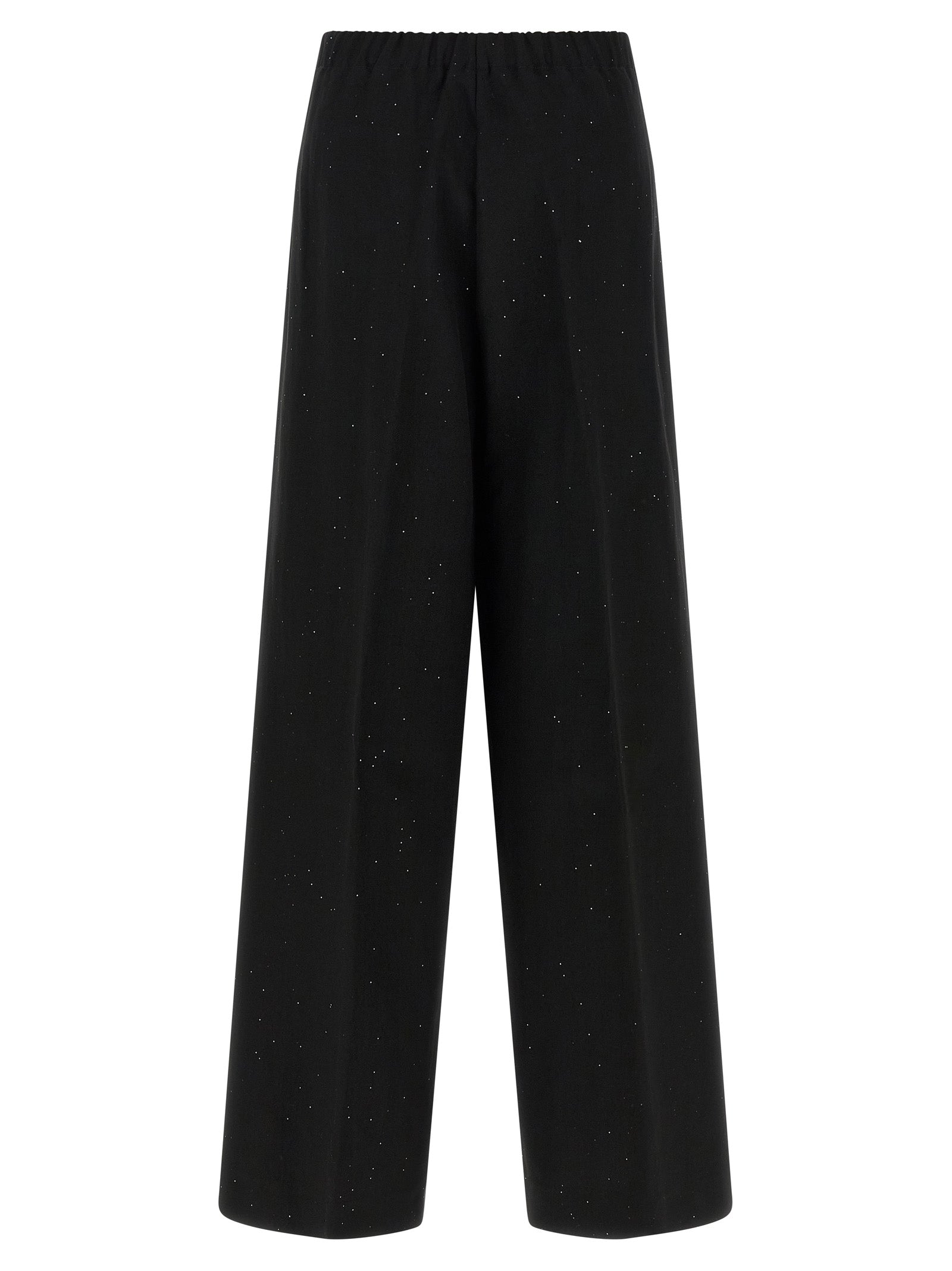 Herno 66% Viscose trousers in black — view 2