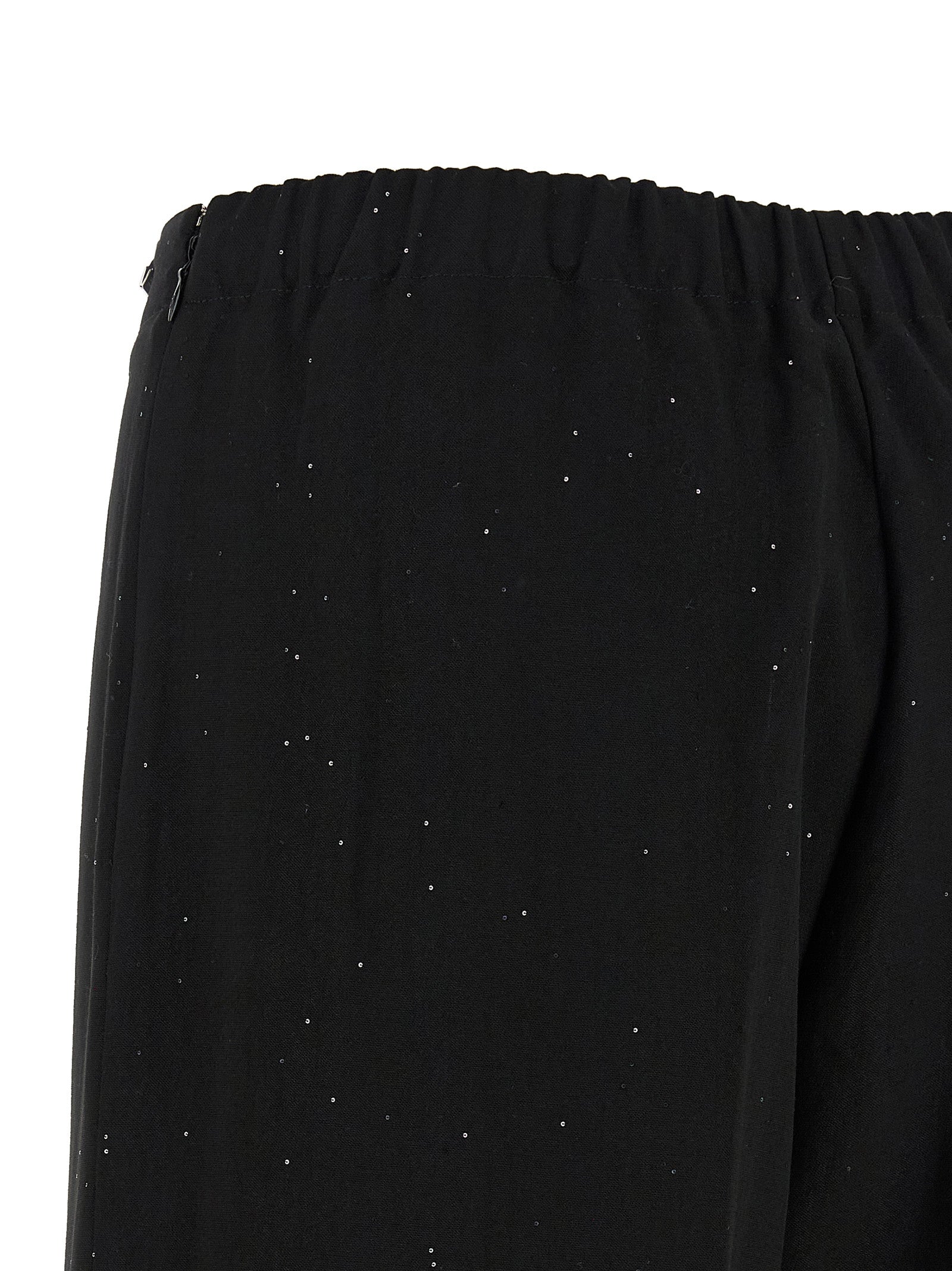 Herno 66% Viscose trousers in black — view 4
