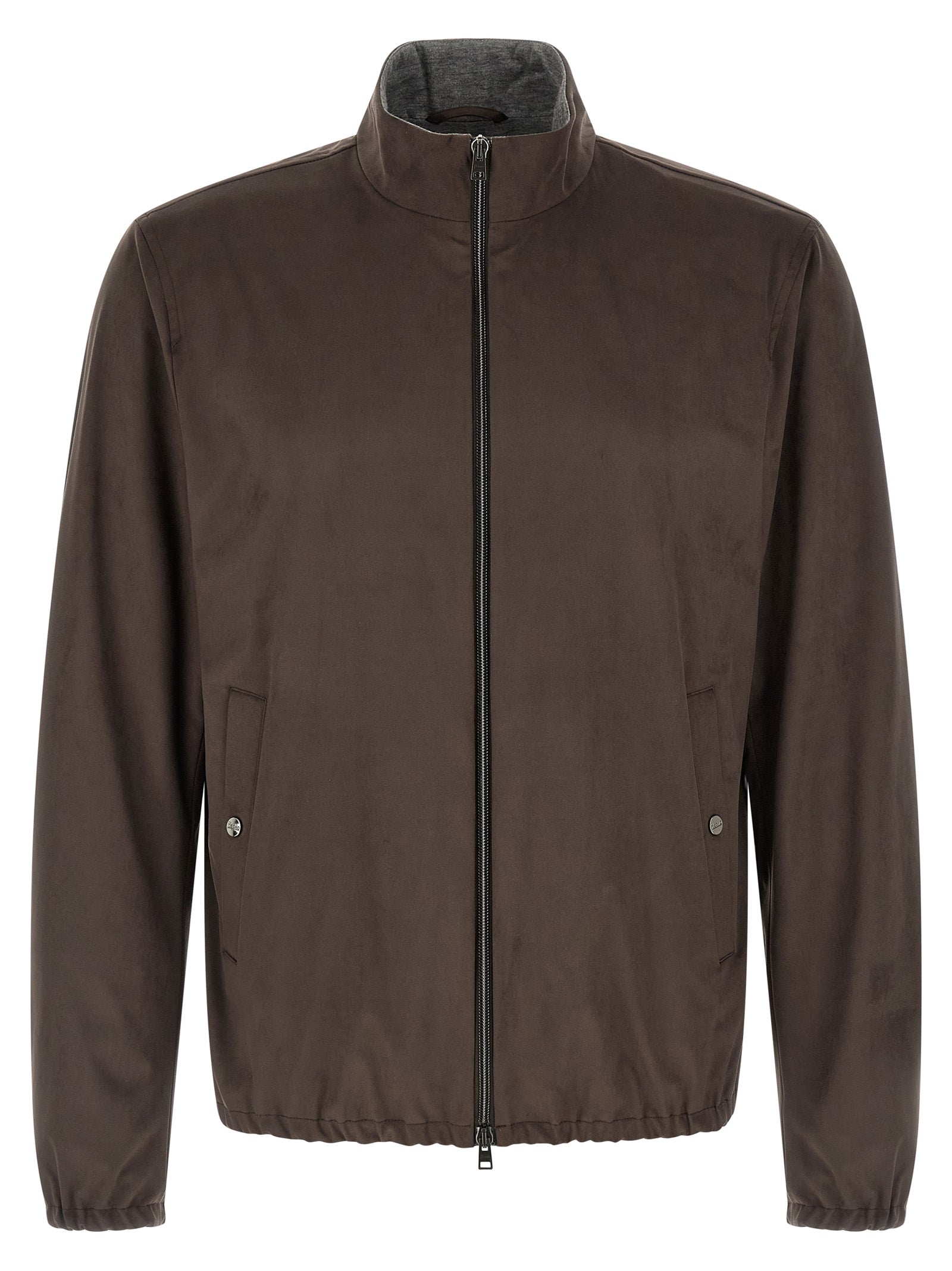 Herno 80% polyester jacket in brown