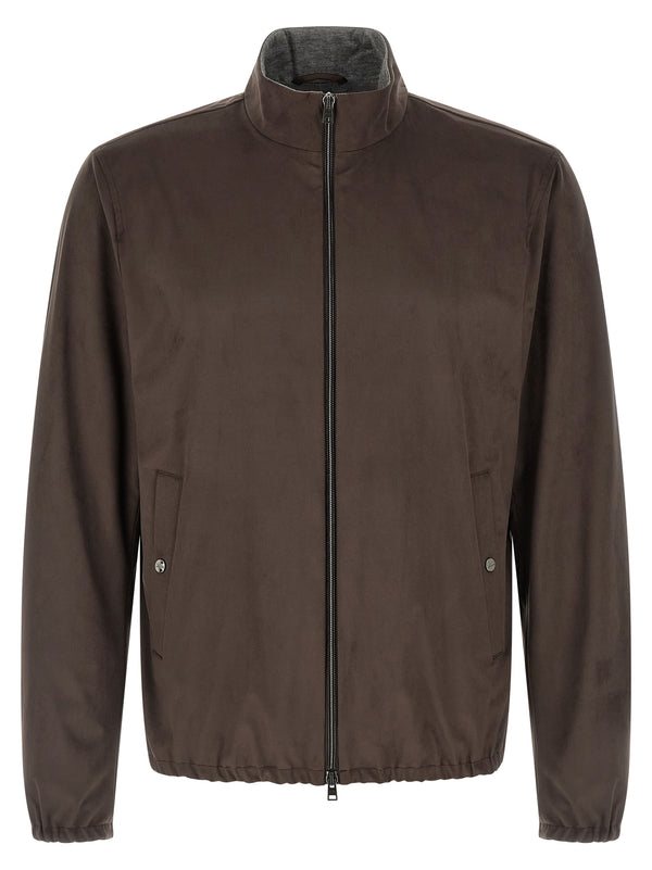 Herno 80% polyester jacket in brown