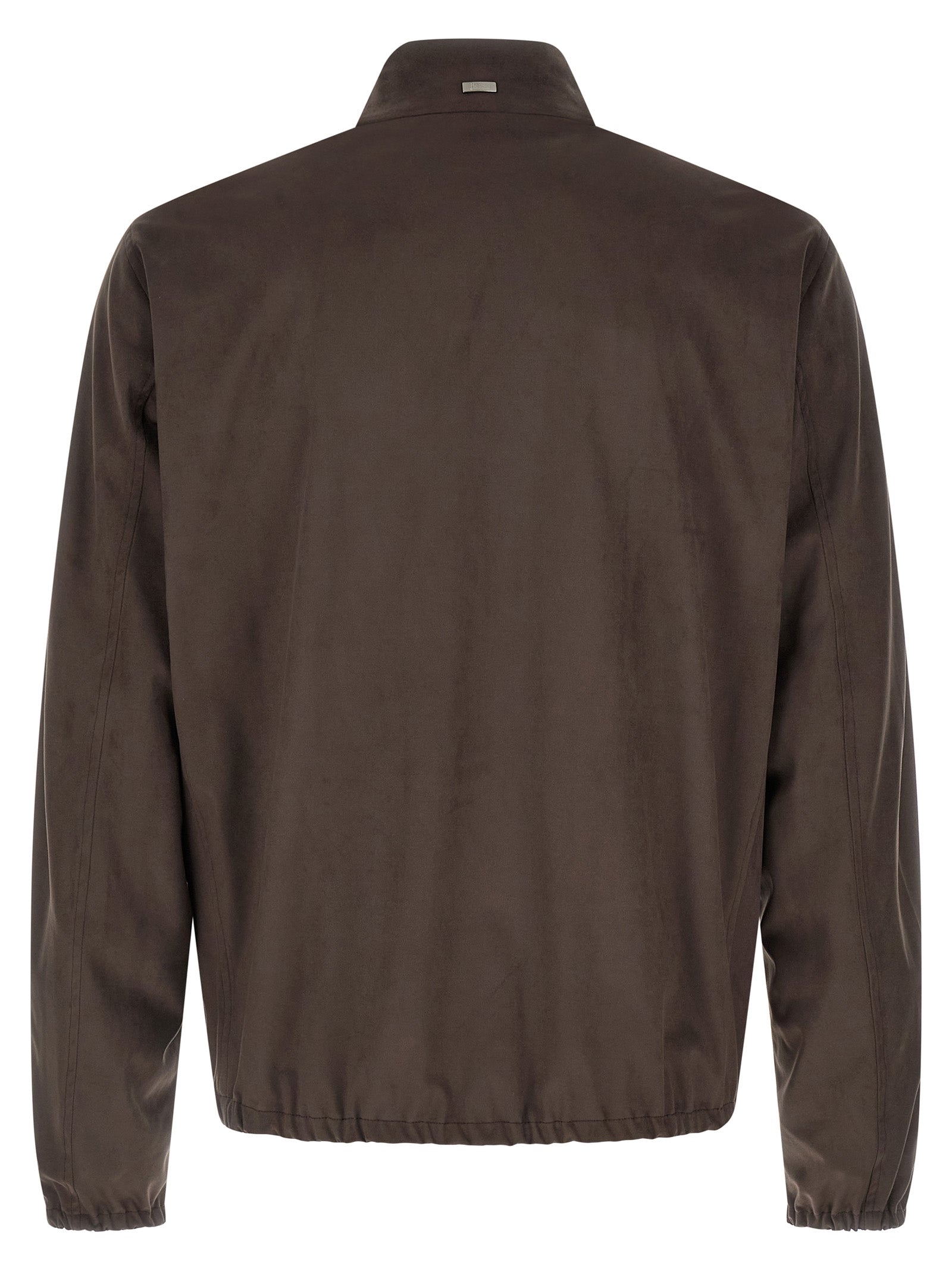 Herno 80% polyester jacket in brown — view 2