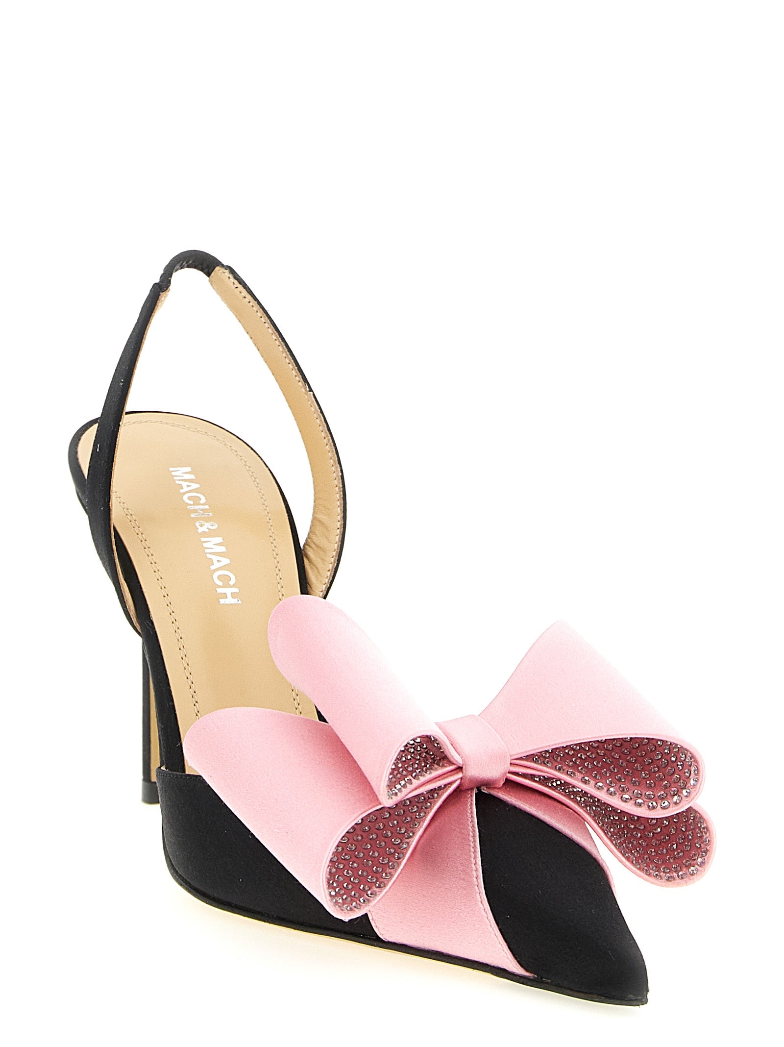 Mach & Mach 100% Satin heel in multicolor — view 2