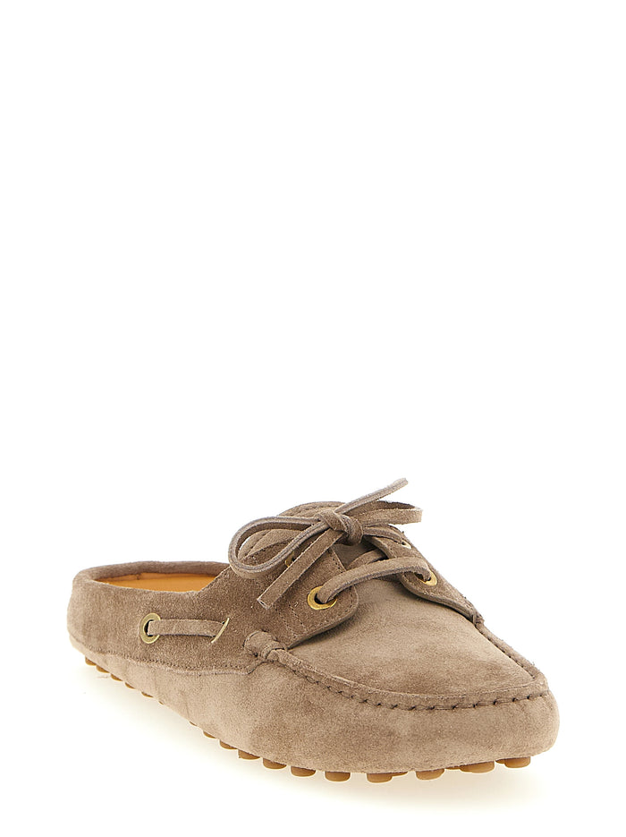 Tod's 100% Calfskin Leather mule in beige — view 2