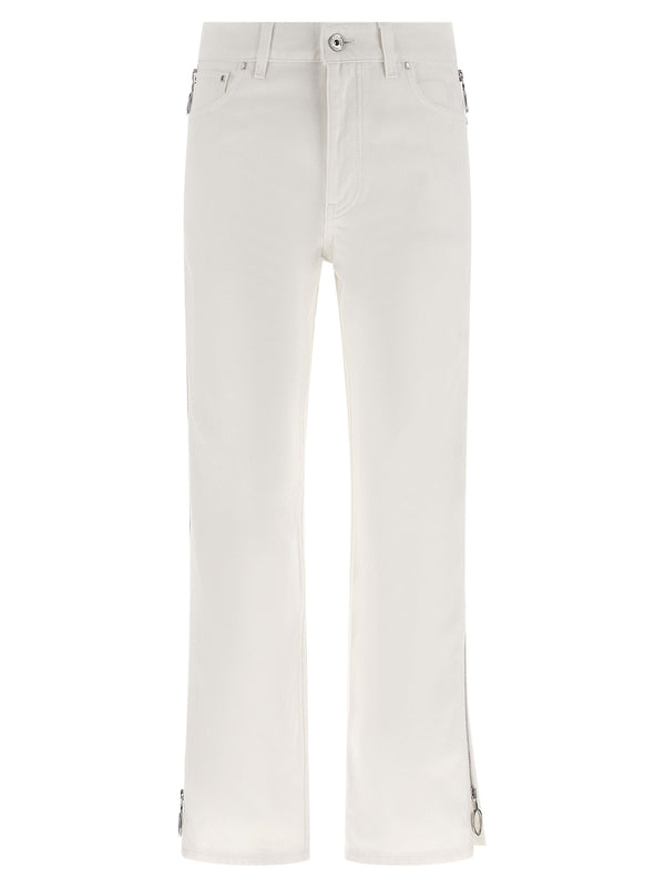 Paco Rabanne 100% cotton jeans in white