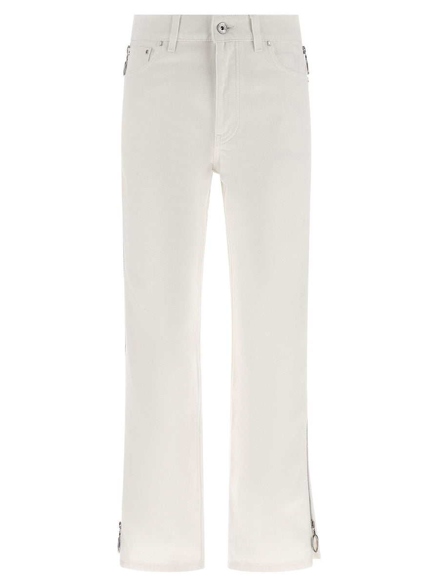 Paco Rabanne 100% cotton jeans in white