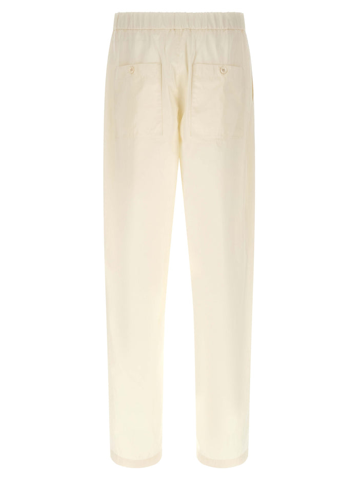 Jil Sander 100% Cotton cargo pants in beige — view 2