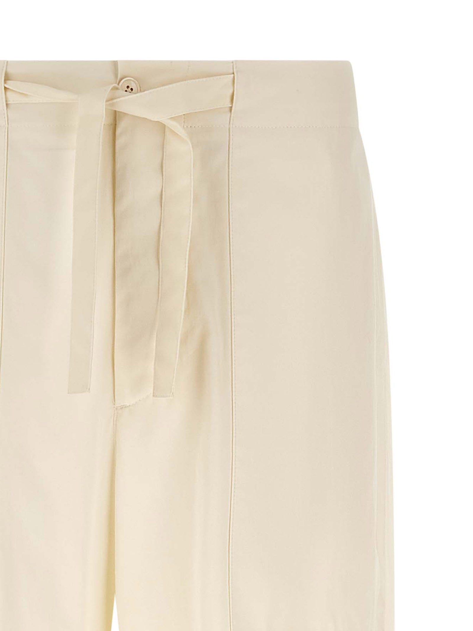 Jil Sander 100% Cotton cargo pants in beige — view 3