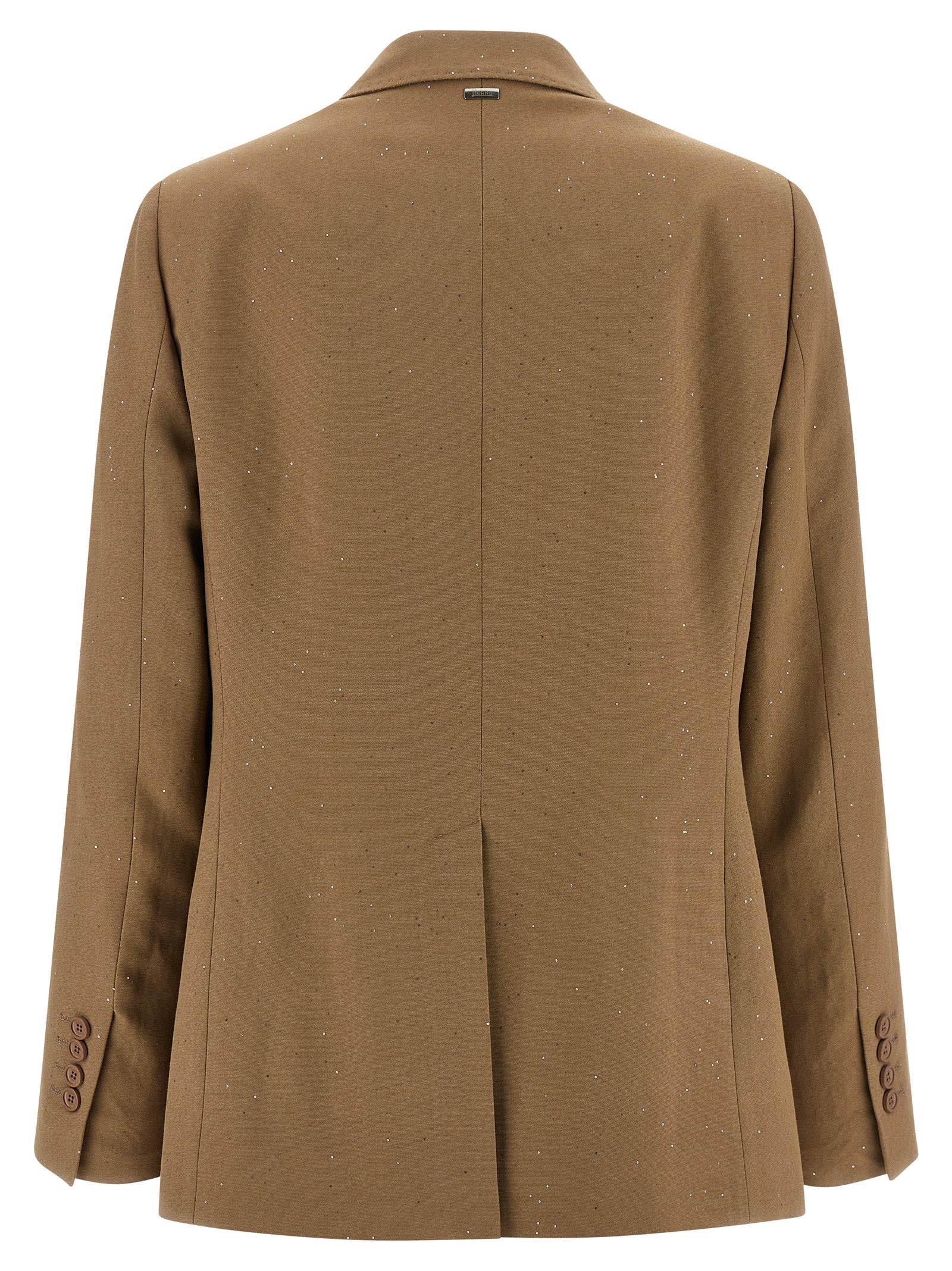 Herno 66% Viscose blazer in beige — view 2