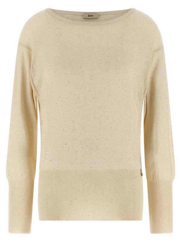 Herno 76% viscose sweater in beige