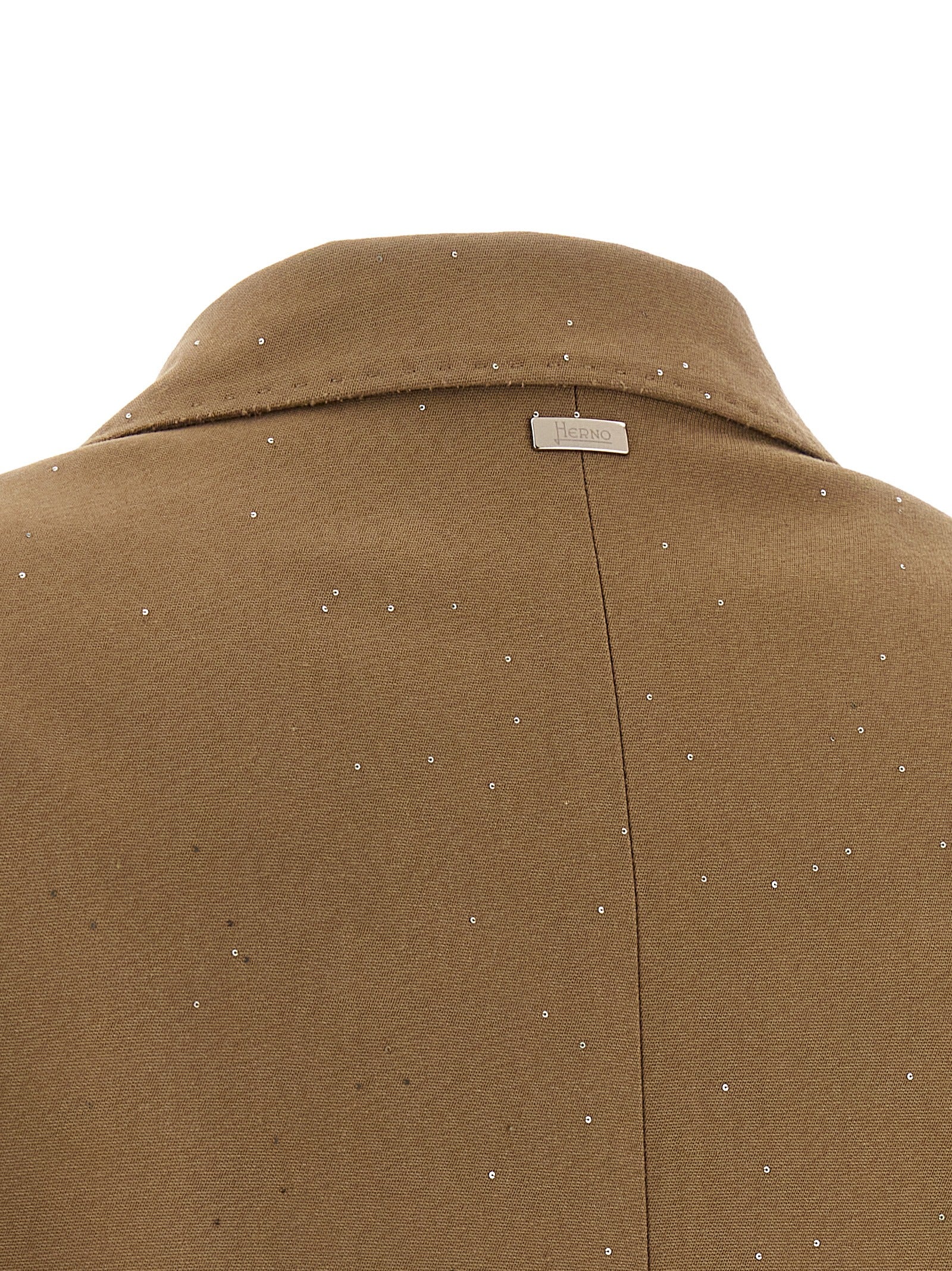 Herno 66% Viscose blazer in beige — view 5