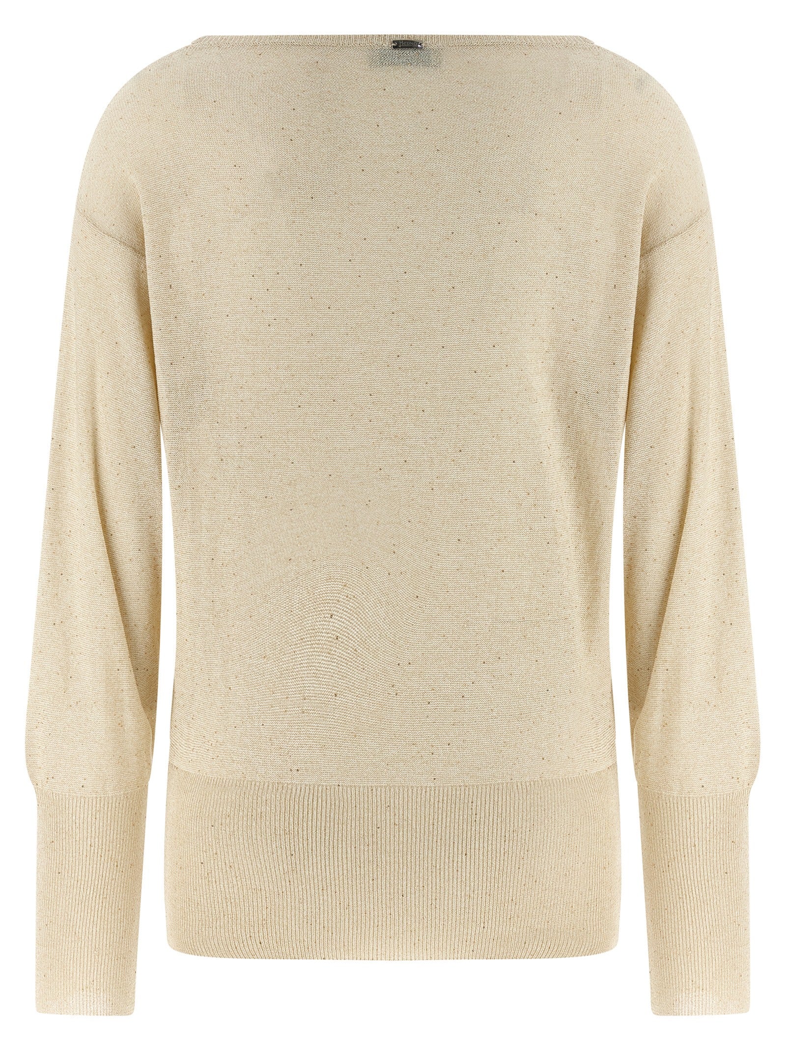 Herno 76% viscose sweater in beige — view 2