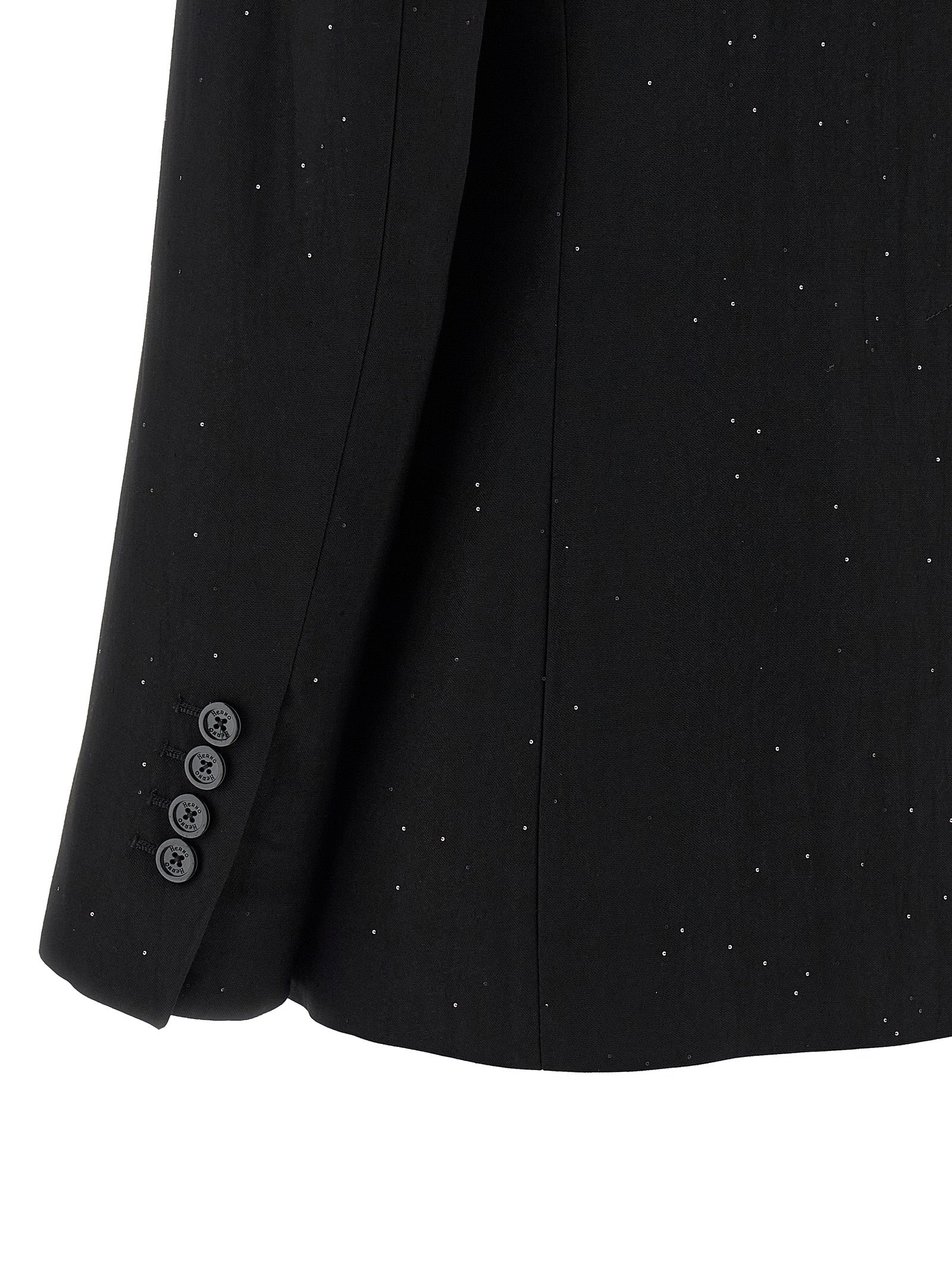 Herno 66% Viscose blazer in black — view 4