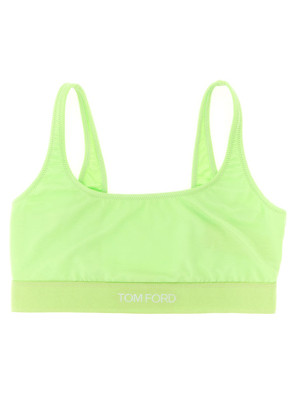 Tom Ford Modal 92% bralette in green