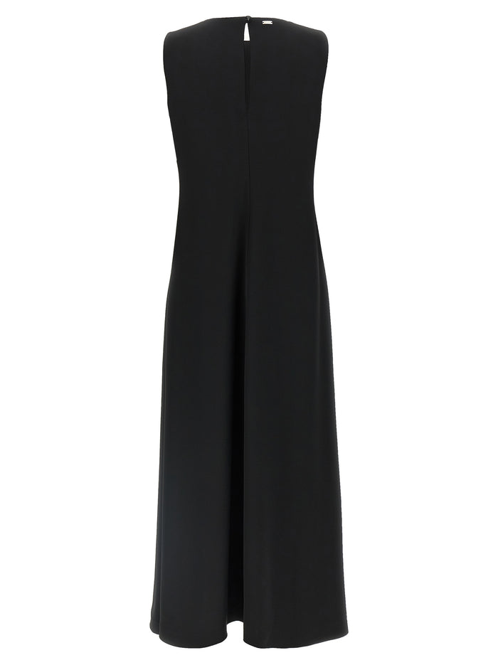 Herno 96% polyester dress in black — view 2