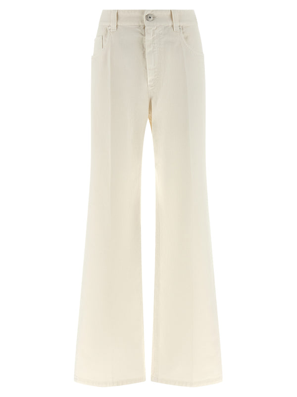 Brunello Cucinelli 100% Cotton jeans in white