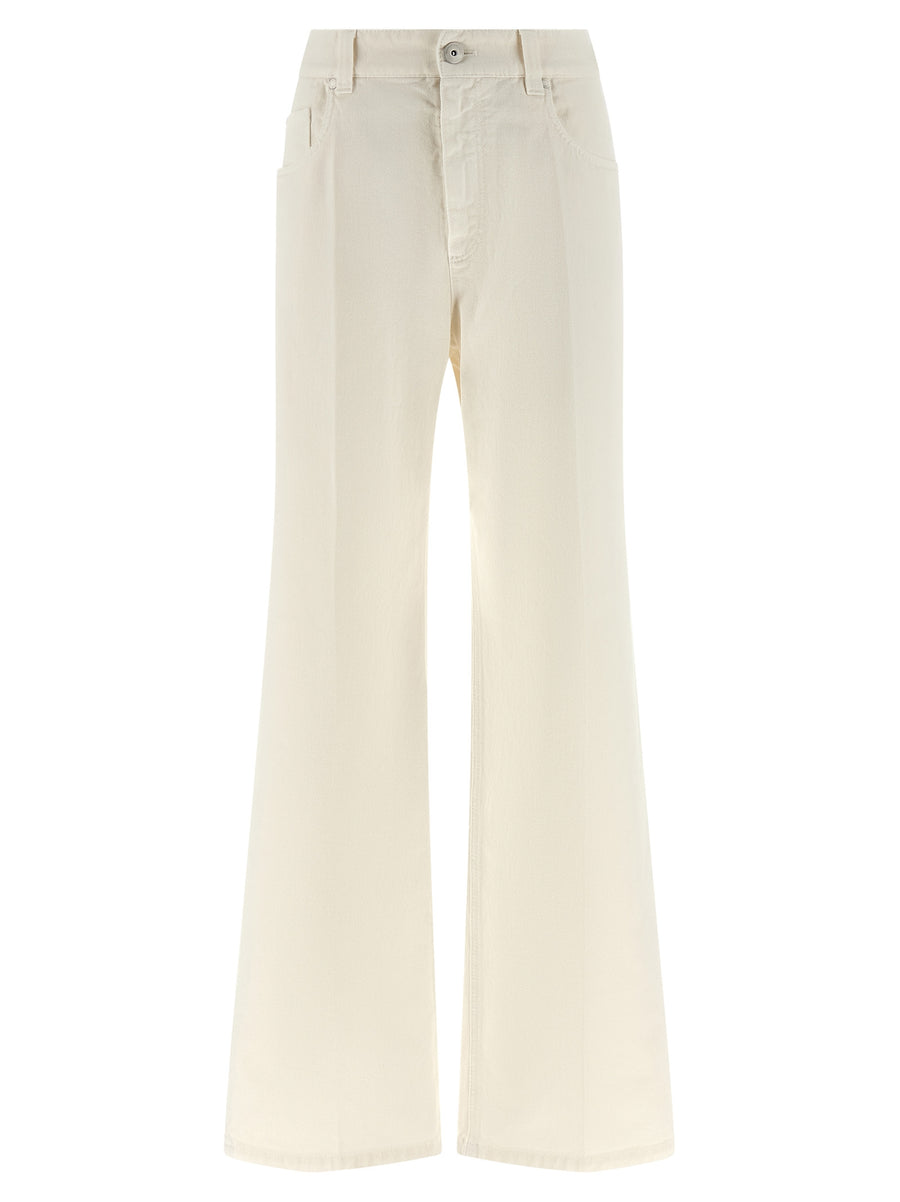 Brunello Cucinelli 100% Cotton jeans in white