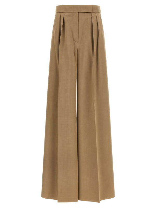 Max Mara 100% Virgin Wool trousers in brown