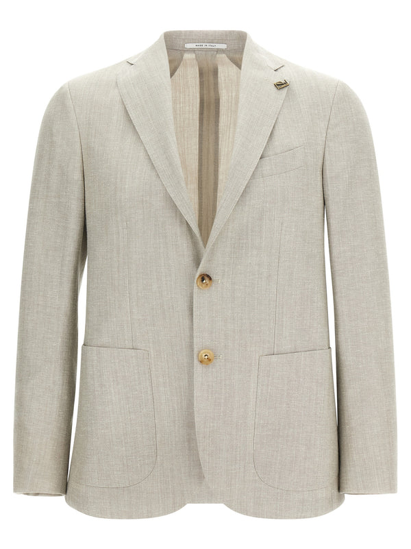 Pal Zileri 100% Cupro blazer in gray
