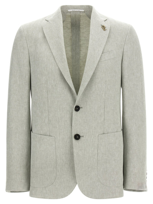 Pal Zileri 50% Linen blazer in green