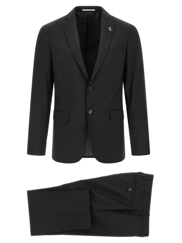 Pal Zileri 100% wool pant suit in black