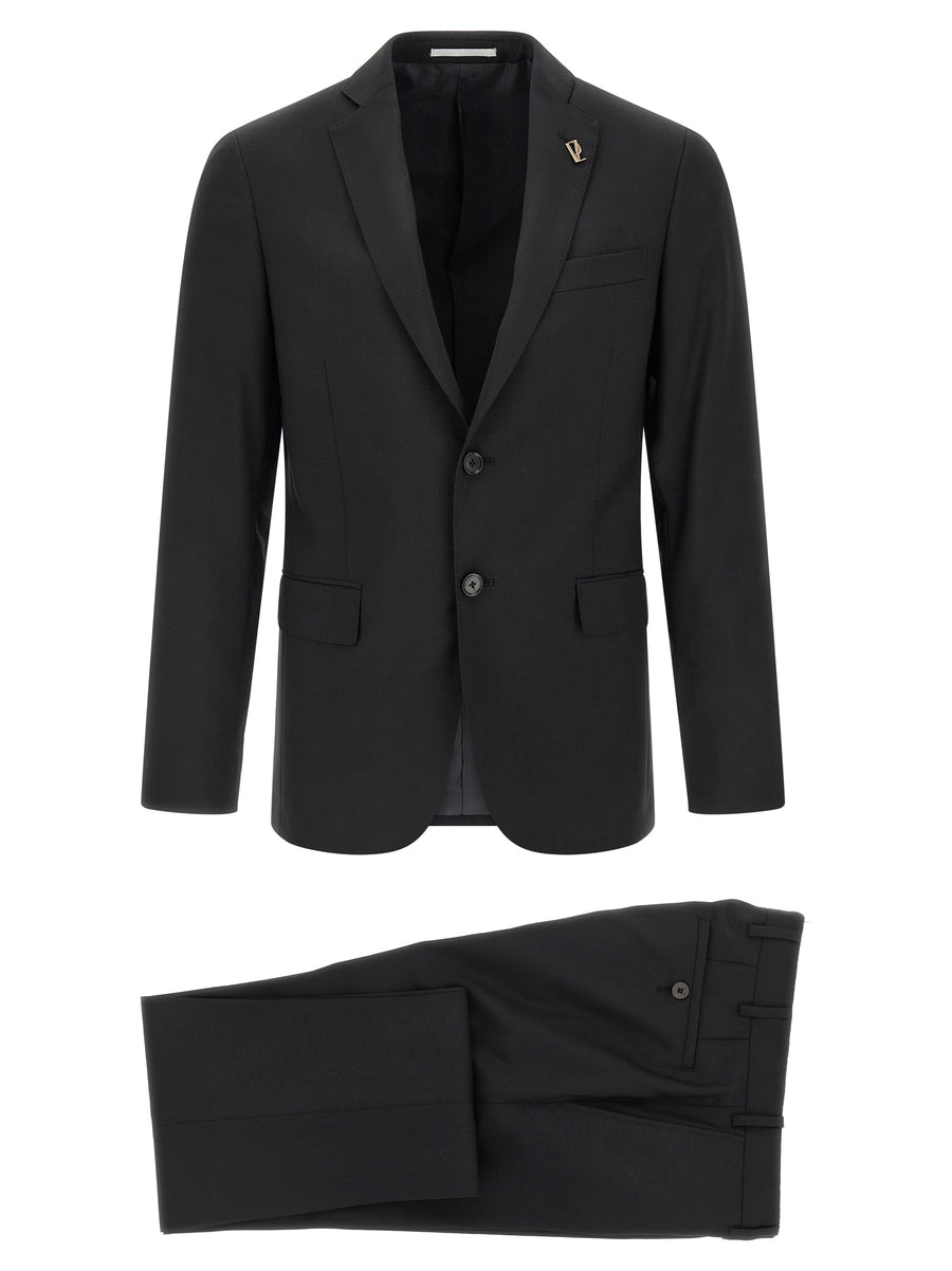 Pal Zileri 100% wool pant suit in black