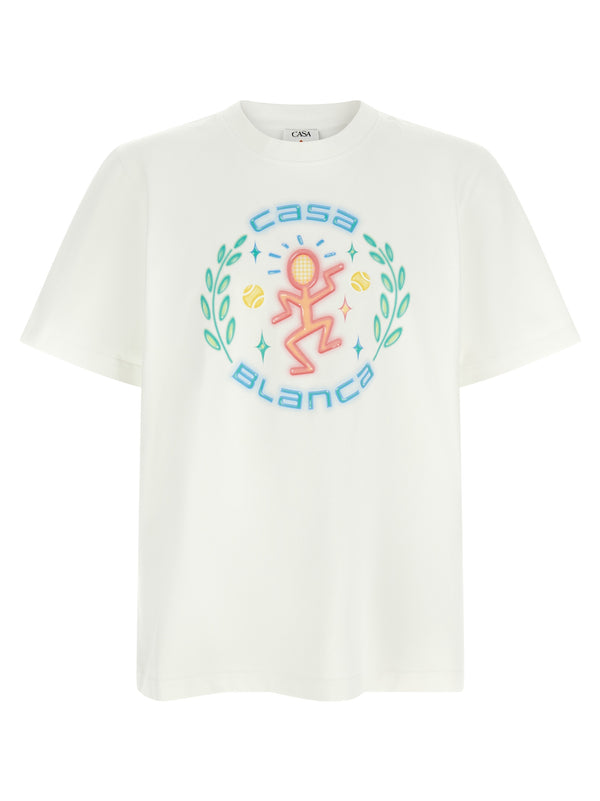 Casablanca 100% organic cotton t-shirt in white